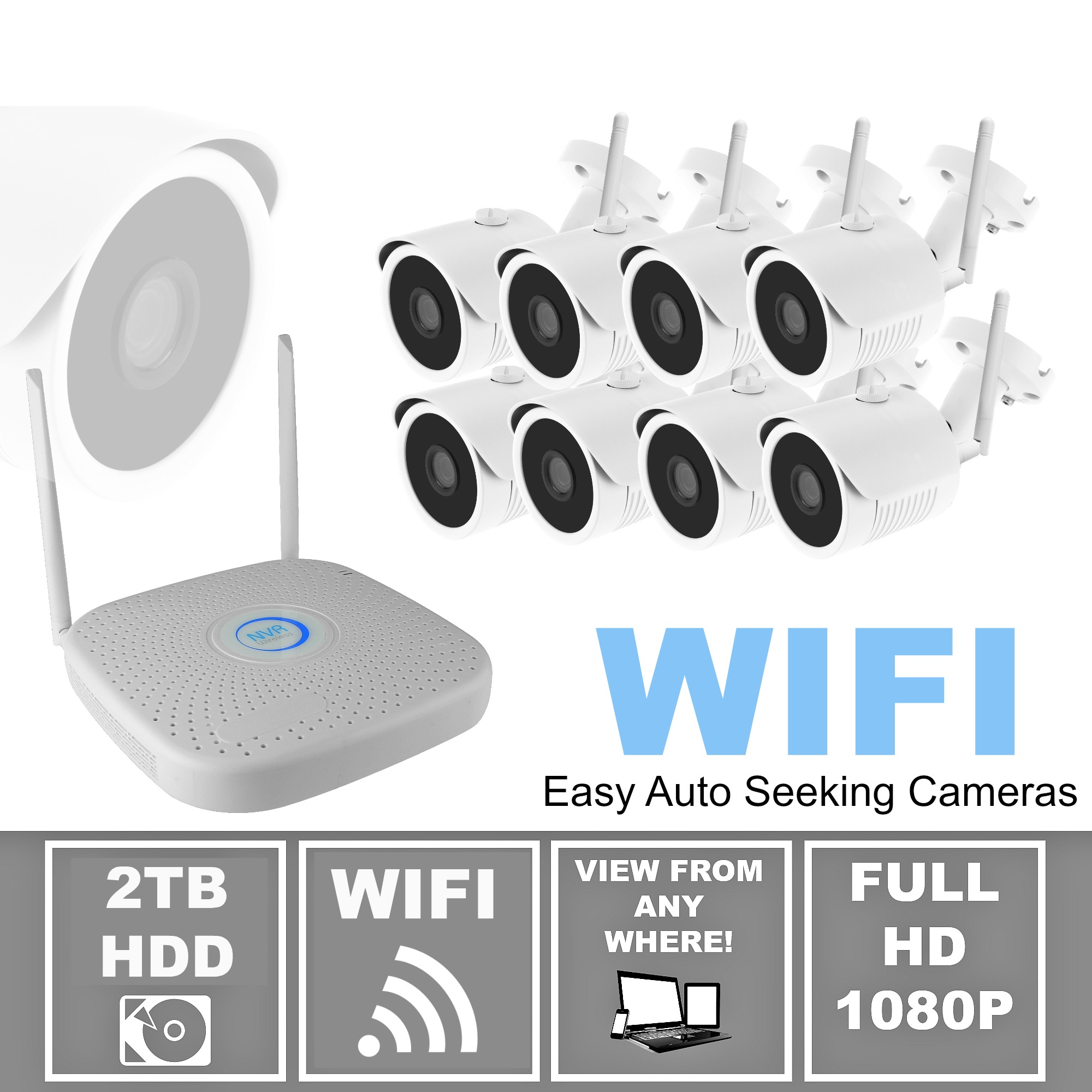 8 camera wireless security system