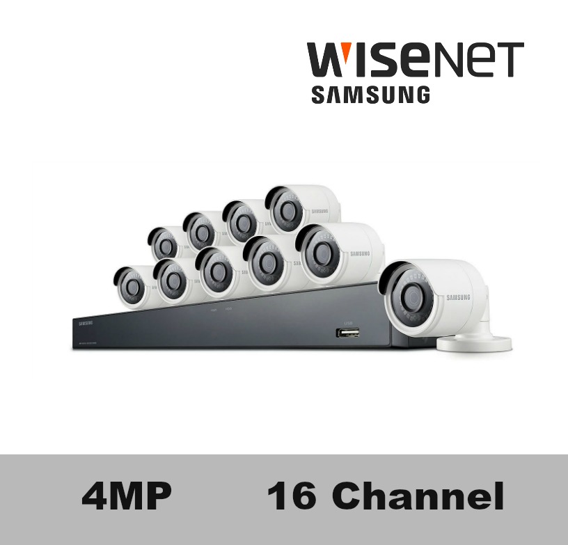 samsung wisenet 4 megapixel super hd video security system