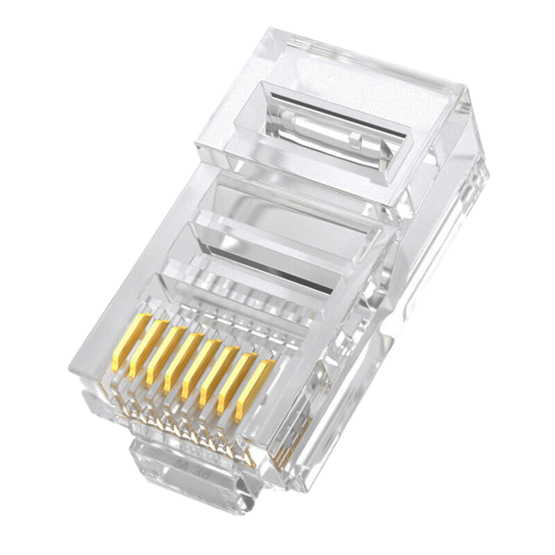 RJ45-CAT5E-CAT6-50 Modular RJ45 Connector for Cat5e and Cat6, Pack of 50