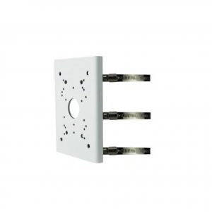 DS-1280ZJ-DM8 White Aluminum Alloy Junction Box Conduit Base Mount Bracket For Dome Cameras