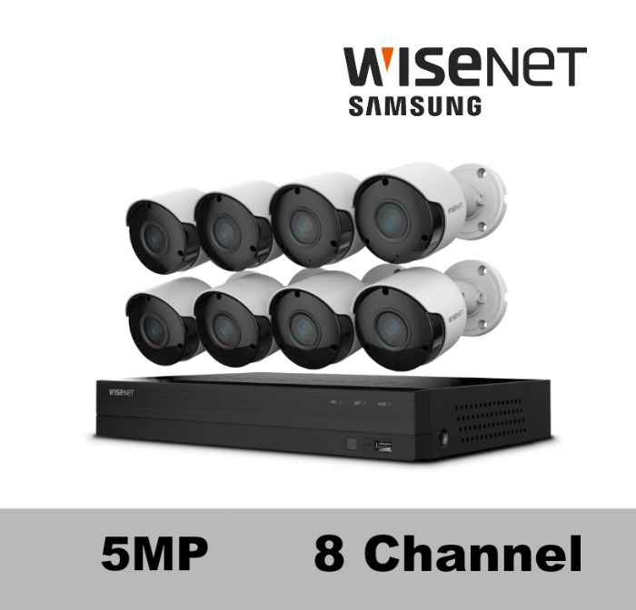 SDH-C84085BF Wisenet 8 Channel 5MP HD 