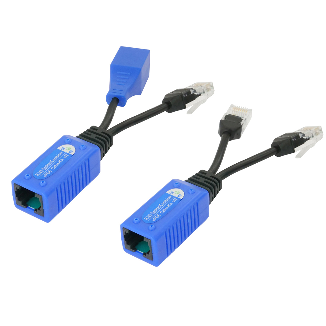EL-POE-ISP02 PoE Combiner Splitter Adapter Kit, Run 2 IP Cameras one 1 Cable