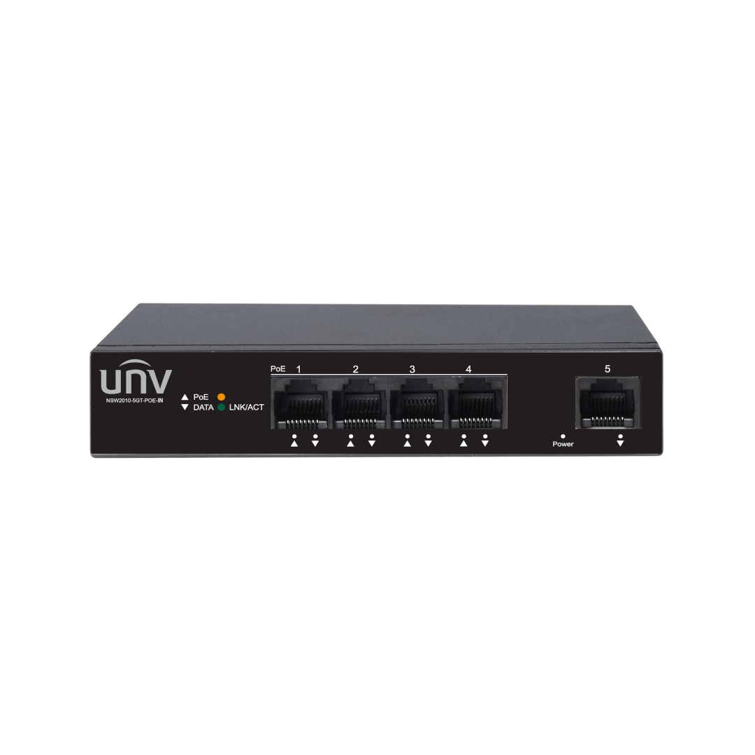NSW2010-5GT-POE-IN Uniview 4 Gigabit POE Switch with