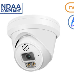 TI-NC426DL-XDA-28 Freedom 6MP ColorVue IP Turret (Eyeball) Dome Camera, 24/7 Color, Built in Mic, Enhanced IR, NDAA