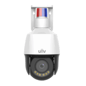 IPC6324LWH-AX5C-VG2 UNV 4MP Wise-ISP Tri-Guard Active Deterrence IP PTZ, NDAA