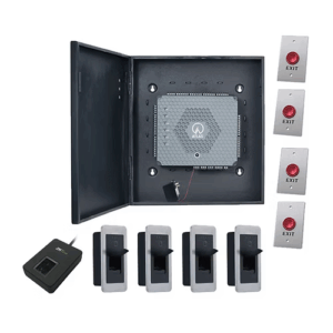 ATLAS460-FP-KIT ZKTeco 4 Door Fingerprint Reader Access Control Kit