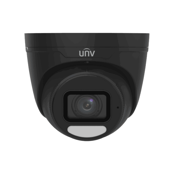 IPC3638SE-ADF28K-WP-I1-BK Uniview 8MP OwlView PLUS IP Turret Dome Camera, Black, with WISE ISP, NDAA