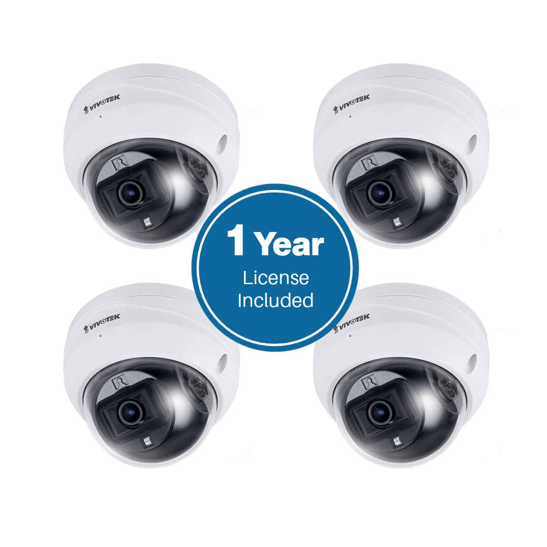 VXK4D6A-1Y Vivotek Vortex Direct to Cloud Surveillance Starter Kit with 4 Cameras, NDAA and TAA