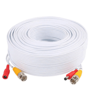 EL-PT60MS Mini Siamese Pre-Made 60 Foot HD BNC CCTV Cable, Up to 5MP