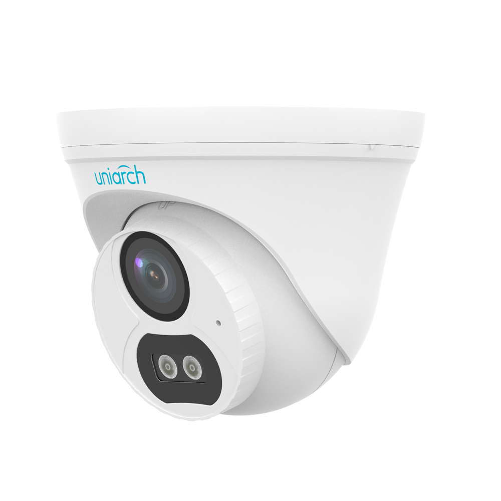 IPC-T134-AF28-DL-ECO Uniarch 4MP Dual Light IP Turret Dome Camera, NDAA Compliant