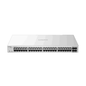Lysora LS2-48GT4SFP-P 48 Port 10G L2 Gigabit Managed PoE Switch, 4 SFP, NDAA