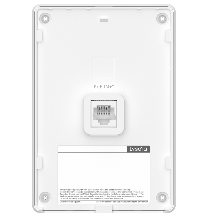 Lysora L7-W Dual Band Gigabit Wall Mount WiFi Access Point, 1560 SqFt., NDAA - Image 3