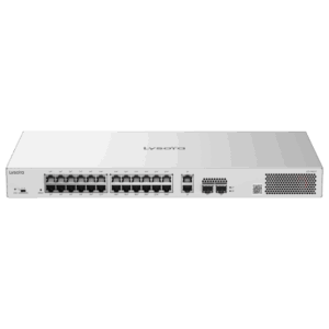 Lysora LCS-24GS-P 28 Port Gigabit Smart PoE Switch, 24 PoE+, 4 Gigabit Uplink, NDAA
